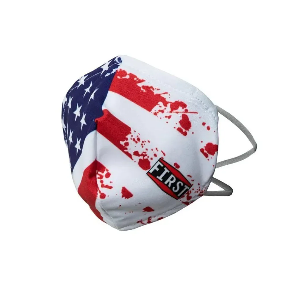 2-Ply Distressed USA Flag Reusable Mask